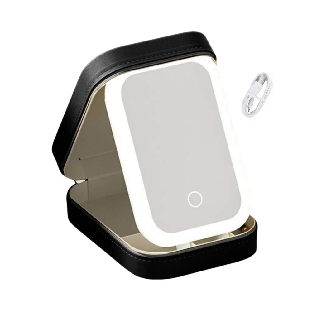 Mini Coiffeuse Portable avec Miroir LED