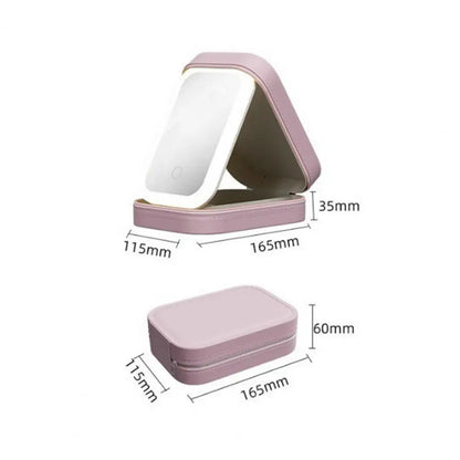 Mini Coiffeuse Portable avec Miroir LED